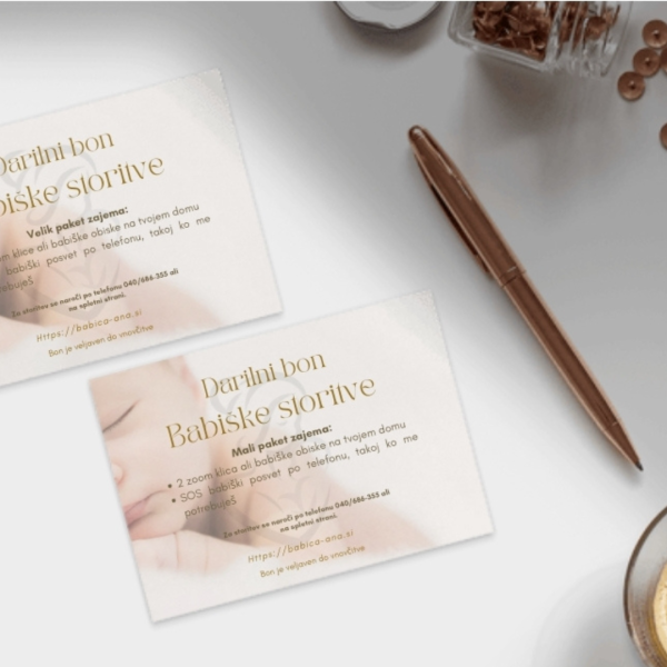 Darilni bon Mali paket babiške storitve